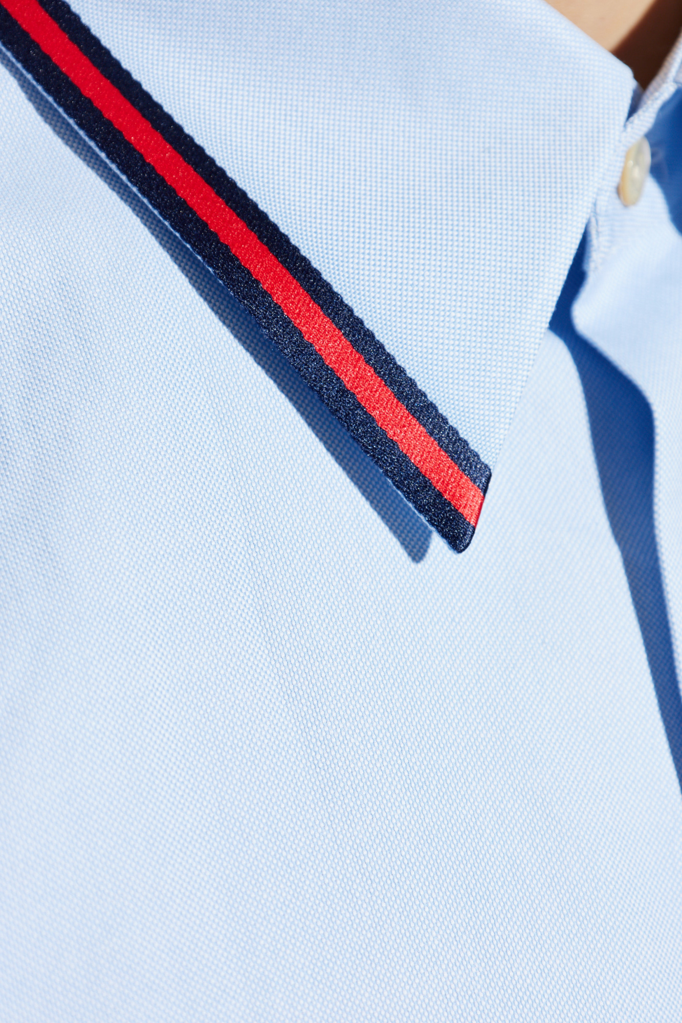 GUCCI ネイビー ホワイト ラガーシャツ　L 正規品 Light blue Shirt with Pocket Gucci - Vitkac AS